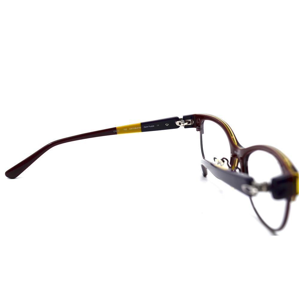 100% AUTHENTIC OAKLEY OX1108 EYEGLASSES DARK PURPLE FRAME NEW - Picture 7 of 10